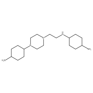 N1-{2-[4-(4-aminocyclohexyl)piperazin-1-yl]ethyl}cyclohexane-1,4-diamine结构式