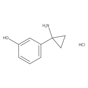 3-(1-Aminocyclopropyl)phenol hydrochloride Structure