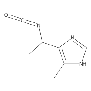 5-(1-isocyanatoethyl)-4-methyl-1H-imidazole Structure