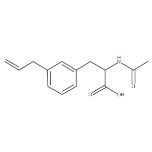 (2S)-2-acetamido-3-[3-(prop-2-en-1-yl)phenyl]propanoic acid结构式