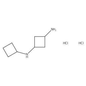 (1r,3r)-N1-cyclobutylcyclobutane-1,3-diamine dihydrochloride结构式