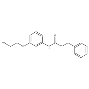 benzyl N-[4-(2-hydroxyethoxy)pyridin-2-yl]carbamate Structure