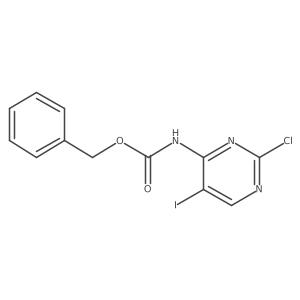 benzyl N-(2-chloro-5-iodopyrimidin-4-yl)carbamate Structure