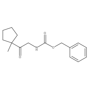 benzyl N-[2-(1-methylcyclopentyl)-2-oxoethyl]carbamate Structure