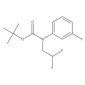 tert-butyl N-(2,2-difluoroethyl)-N-(3-iodophenyl)carbamate Structure