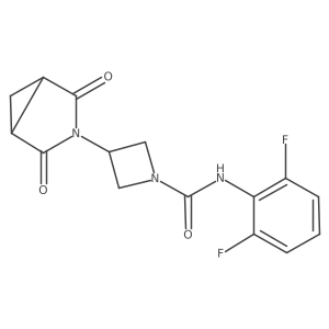 N-(2,6-difluorophenyl)-3-(2,4-dioxo-3-azabicyclo[3.1.0]hexan-3-yl)azetidine-1-carboxamide Structure
