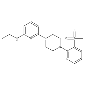 N-ethyl-2-[4-(3-methanesulfonylpyridin-2-yl)piperazin-1-yl]pyrimidin-4-amine Structure