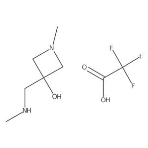 1-Methyl-3-[(methylamino)methyl]azetidin-3-ol,trifluoroaceticacid结构式