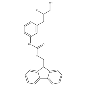 (9H-fluoren-9-yl)methyl N-[3-(2-fluoro-3-hydroxypropyl)phenyl]carbamate结构式