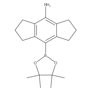 8-(4,4,5,5-Tetramethyl-1,3,2-dioxaborolan-2-yl)-1,2,3,5,6,7-hexahydro-s-indacen-4-amine Structure