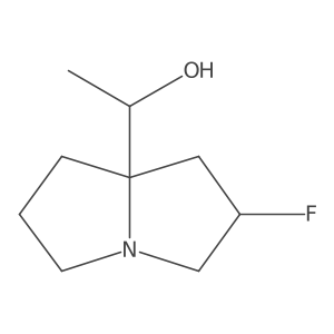 1-((2R,7AS)-2-fluorotetrahydro-1H-pyrrolizin-7a(5H)-yl)ethan-1-ol Structure