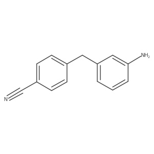 Benzonitrile, 4-[(3-aminophenyl)methyl]- Structure