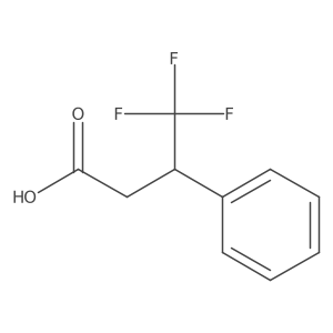 (3R)-4,4,4-trifluoro-3-phenylbutanoic acid Structure
