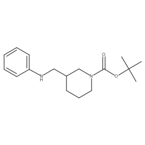 (R)-N-(1-Boc-piperidin-3-ylmethyl)-aniline Structure