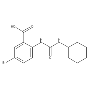 5-Bromo-2-(3-cyclohexyl-ureido)-benzoic acid结构式
