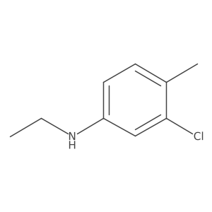 3-chloro-N-ethyl-4-methylaniline Structure
