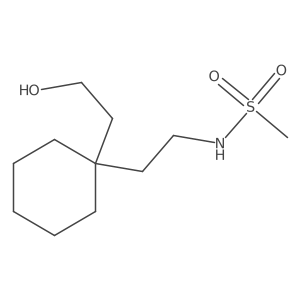 N-[2-[1-(2-hydroxyethyl)cyclohexyl]ethyl]methanesulfonamide Structure