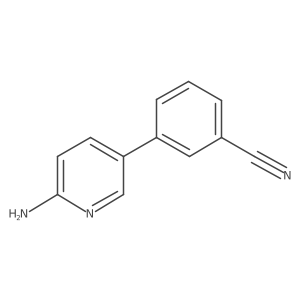 3-(6-Aminopyridin-3-yl)benzonitrile Structure