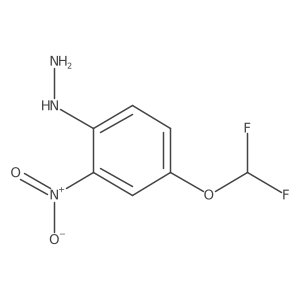 5-Difluoromethoxy-2-hydrazinonitrobenzene结构式