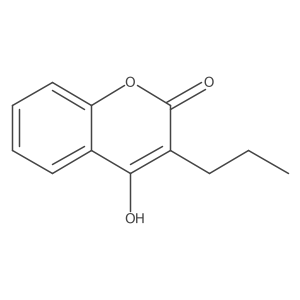 2h-1-Benzopyran-2-one,4-hydroxy-3-propyl- Structure