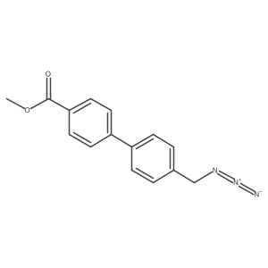 Methyl 4a(2)-(azidomethyl)[1,1a(2)-biphenyl]-4-carboxylate结构式