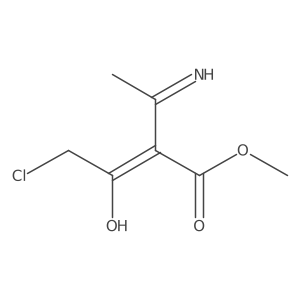 Methyl 3-amino-2-(2-chloroacetyl)but-2-enoate结构式