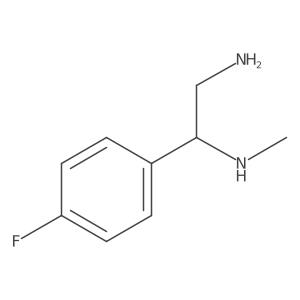[2-Amino-1-(4-fluorophenyl)ethyl](methyl)amine Structure