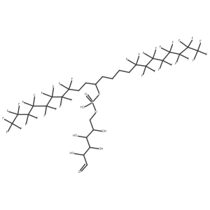 D-Galactose 6-(1,7-di-(perfluorooctyl)-3-heptyl hydrogen phosphate) Structure