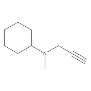 N-methyl-N-(prop-2-yn-1-yl)cyclohexanamine结构式