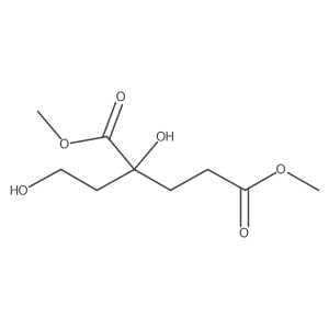 1,5-Dimethyl (2R)-2-hydroxy-2-(2-hydroxyethyl)pentanedioate结构式