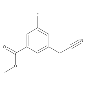 3-Cyanomethyl-5-fluoro-benzoic acid methyl ester Structure