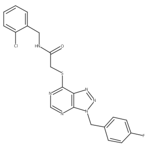 N-(2-chlorobenzyl)-2-((3-(4-fluorobenzyl)-3H-[1,2,3]triazolo[4,5-d]pyrimidin-7-yl)thio)acetamide Structure