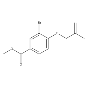 Methyl 3-bromo-4-((2-methylallyl)oxy)benzoate结构式