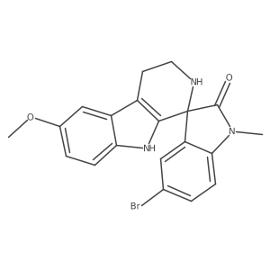 5'-bromo-6-methoxy-1'-methyl-2,3,4,9-tetrahydrospiro[beta-carboline-1,3'-indol]-2'(1'H)-one Structure