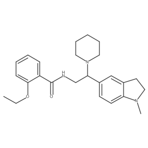 2-ethoxy-N-(2-(1-methylindolin-5-yl)-2-(piperidin-1-yl)ethyl)benzamide结构式