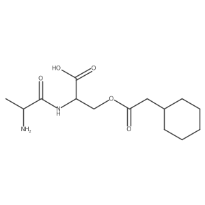 L-Alanyl-O-(cyclohexylacetyl)-L-serine结构式