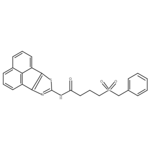 N-(acenaphtho[1,2-d]thiazol-8-yl)-4-(benzylsulfonyl)butanamide Structure