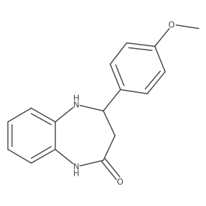 4-(4-Methoxyphenyl)-1,3,4,5tetrahydro-2h-1,5-benzodiazepin-2-one结构式