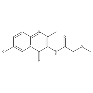 N-(7-chloro-2-methyl-4-oxo-4H-pyrido[1,2-a]pyrimidin-3-yl)-2-methoxyacetamide结构式