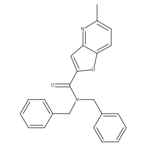 N,N-dibenzyl-5-methylfuro[3,2-b]pyridine-2-carboxamide Structure