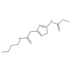 Methyl (4-(2-(butylamino)-2-oxoethyl)thiazol-2-yl)carbamate Structure