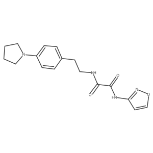 N1-(isoxazol-3-yl)-N2-(4-(pyrrolidin-1-yl)phenethyl)oxalamide Structure