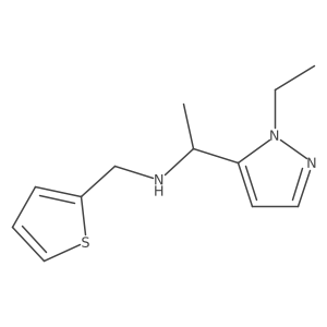 1-Ethyl-I+/--methyl-N-(2-thienylmethyl)-1H-pyrazole-5-methanamine Structure