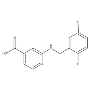 2-[[(2,5-Difluorophenyl)methyl]amino]-4-pyridinecarboxylic acid Structure