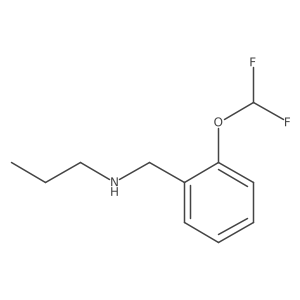 {[2-(Difluoromethoxy)phenyl]methyl}(propyl)amine Structure