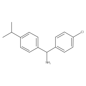 (4-Chlorophenyl)[4-(propan-2-yl)phenyl]methanamine Structure
