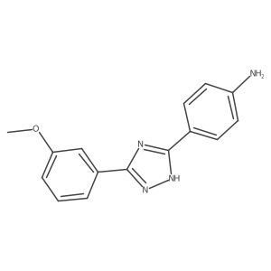 4-(5-(3-methoxyphenyl)-1H-1,2,4-triazol-3-yl)aniline Structure