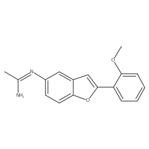 n-[2-(2-Methoxyphenyl)benzofuran-5-yl]acetamidine Structure