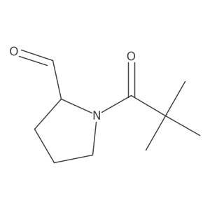 1-(2,2-Dimethylpropanoyl)pyrrolidine-2-carbaldehyde结构式