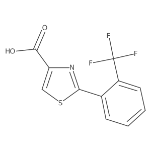 2-(2-(Trifluoromethyl)phenyl)thiazole-4-carboxylic acid结构式